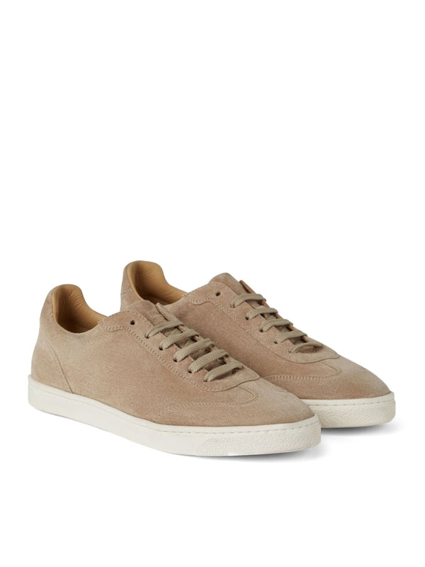 Beige Suede Sneakers