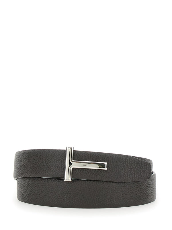 Tom Ford Brown Leather Belts