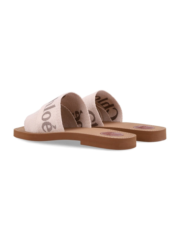 Woody Logo Band Flat Sandals