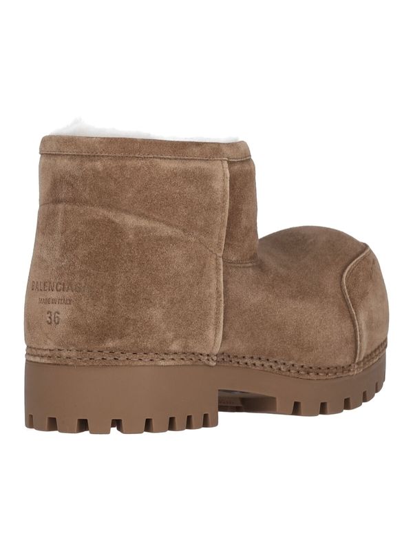 Alaska Fur Suede Ankle Boots