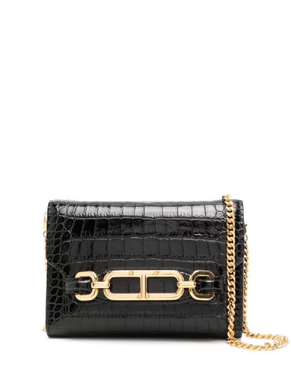 Whitney Croco Effect Leather
  Shoulder Bag