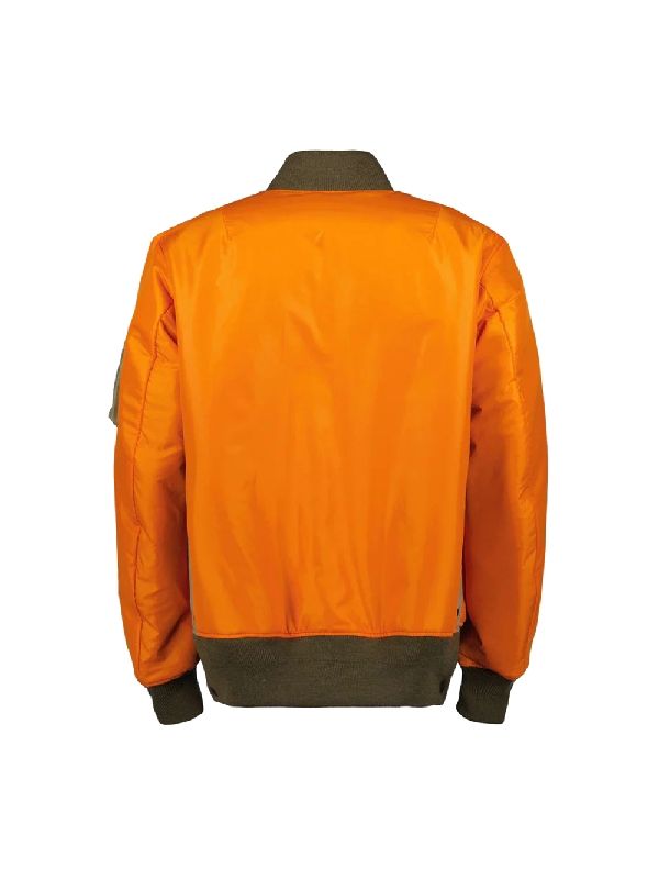 Zipper Pocket Nylon Bomber