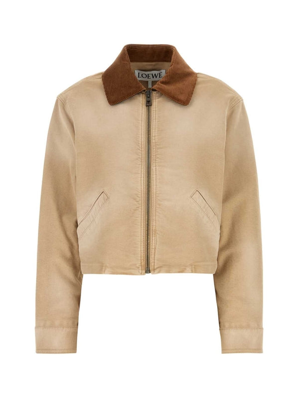 Corduroy Collar Cotton Jacket