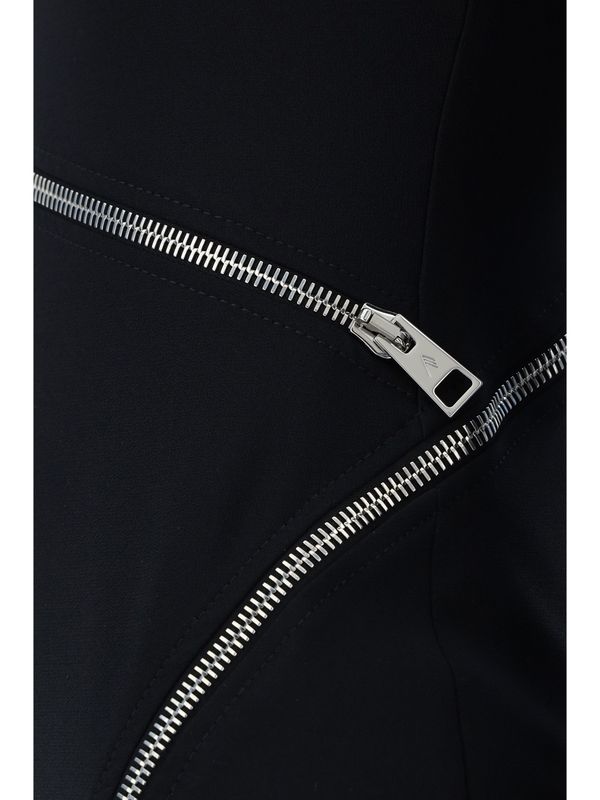 Zipper Detail
  Slit Midi Dress