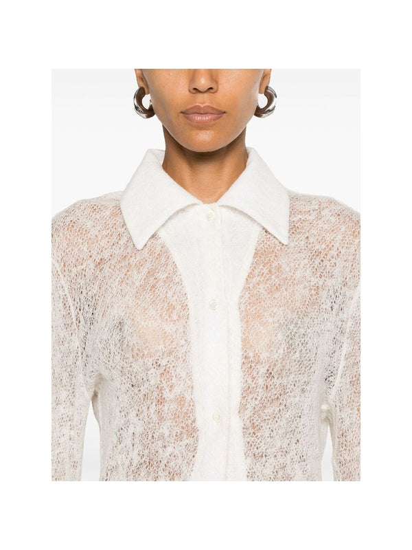 Thelma Semi Sheer Wool Shirt