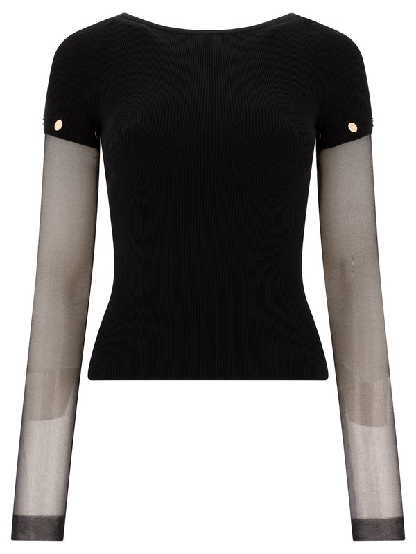 Alcide Sheer Long Sleeve Top