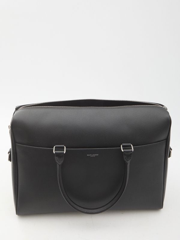 Logo Leather Briefcase