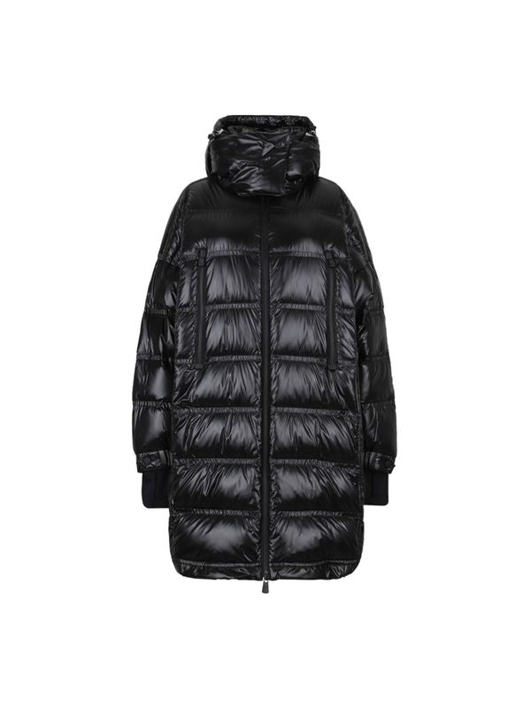 Rochelair Grenoble Logo Patch Hooded Long Padded Jacket