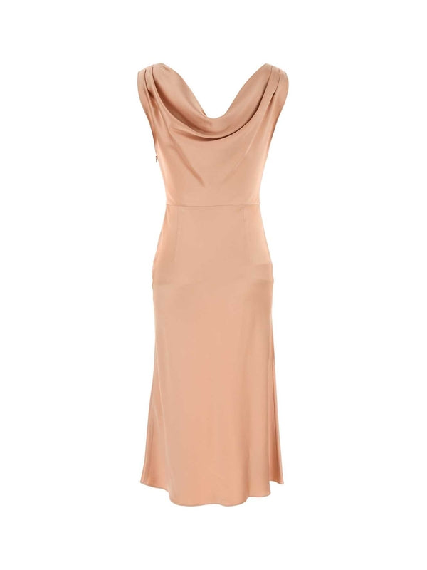 Drape Satin Dress