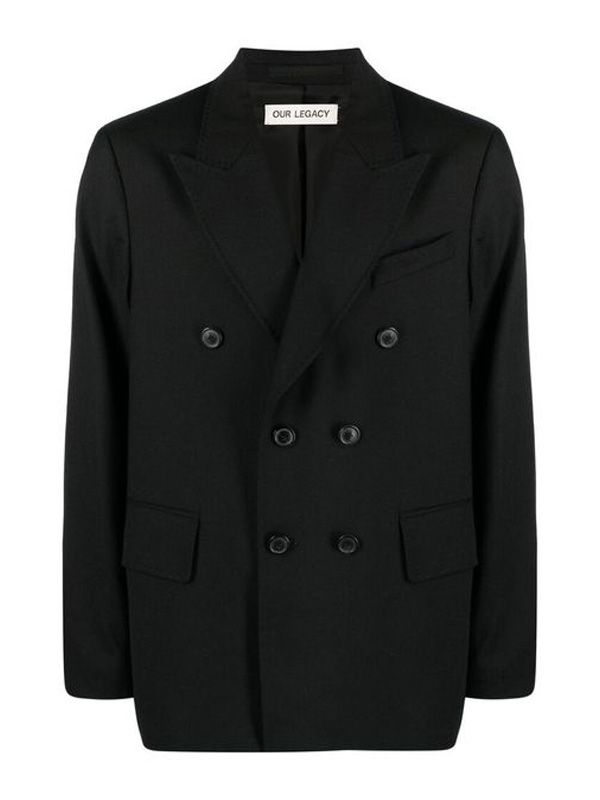 Black Wool Tailored Jacket