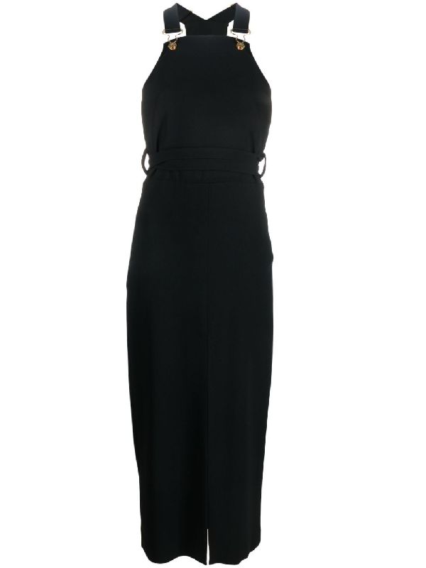 Dungaree Technical Crepe Dress