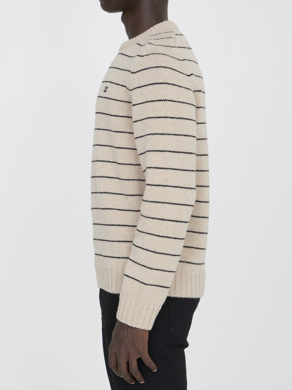 Triomphe Stripe Wool Knit