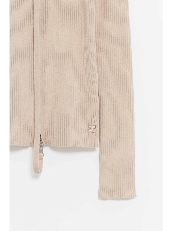 Courrèges Beige Cardigans