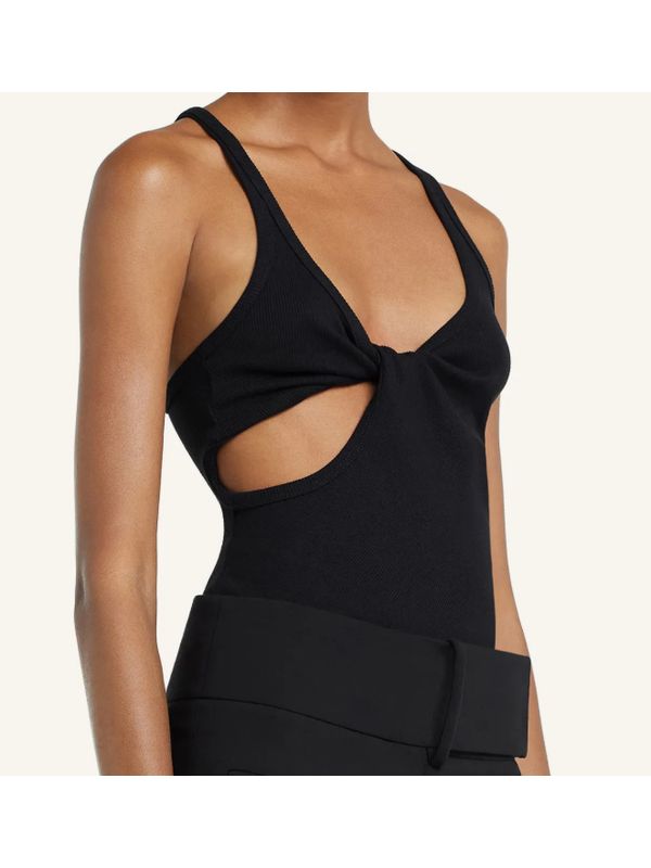 Twist Cut-Out Sleeveless Top