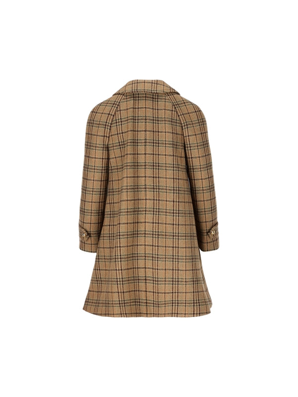 Victoire Check Wool Coat