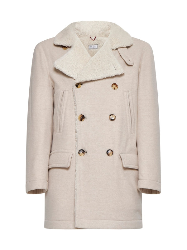 Shearing Collar Cashmere
  Peacoat