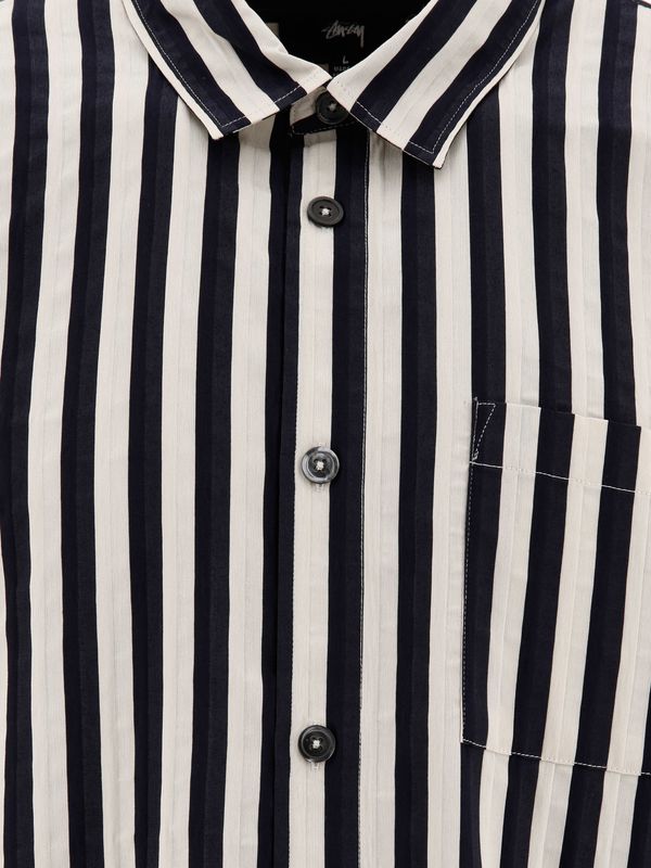 Stripe Pattern Pocket Shirt