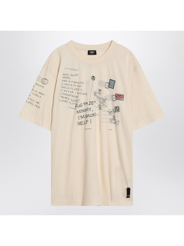 Fendi Ivory Half Sleeve