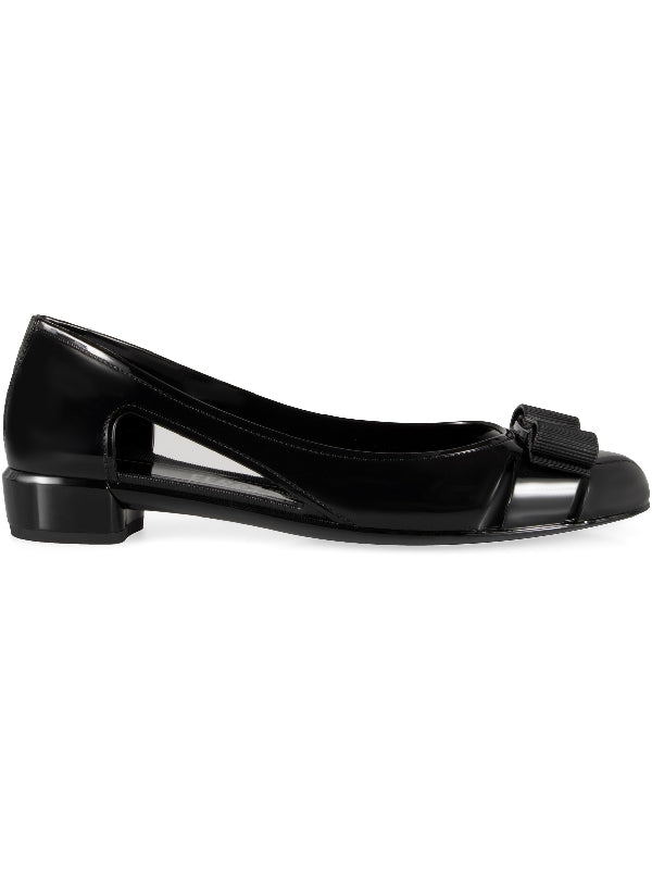 Vara Bow Cutout Flat Shoes