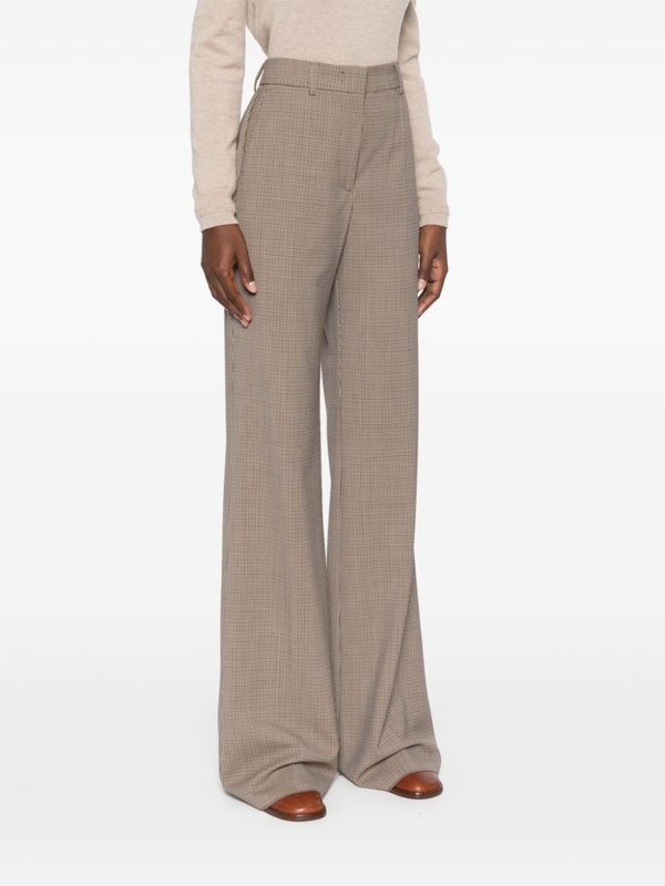 Wool Blend Flare Pants