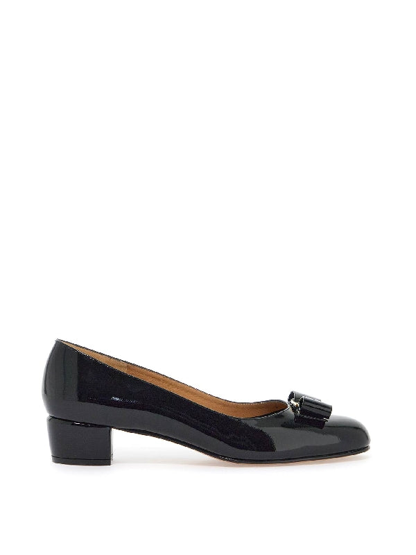 Vara Bow Leather Pump Heel - Jente