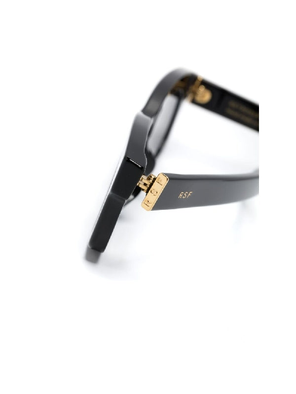 Logo Plaque Square Frame Sunglasses