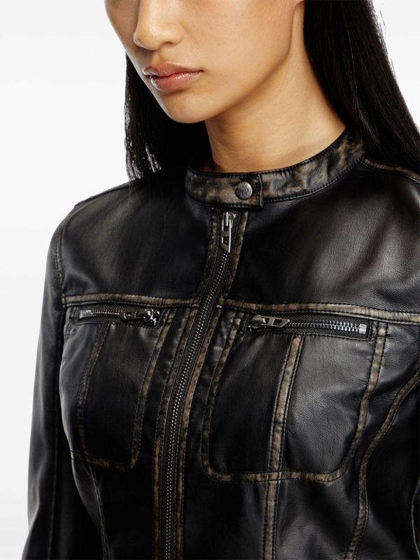 Fake Leather
  Crop Jacket