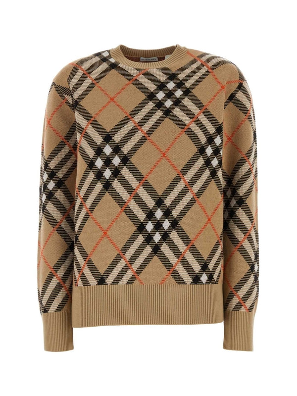 Vintage Check Wool Blend Knit