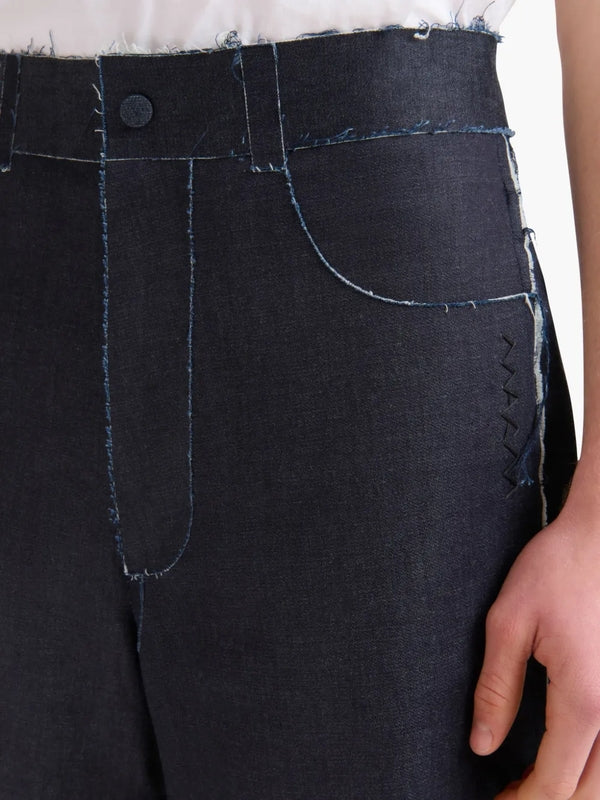 Stretch Denim Bermuda Shorts