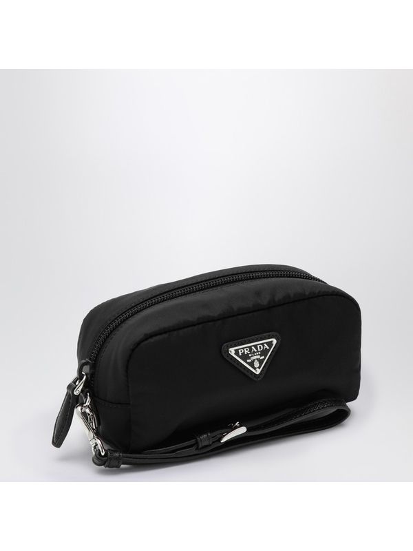 Triangle Logo Lina Nylon Pouch