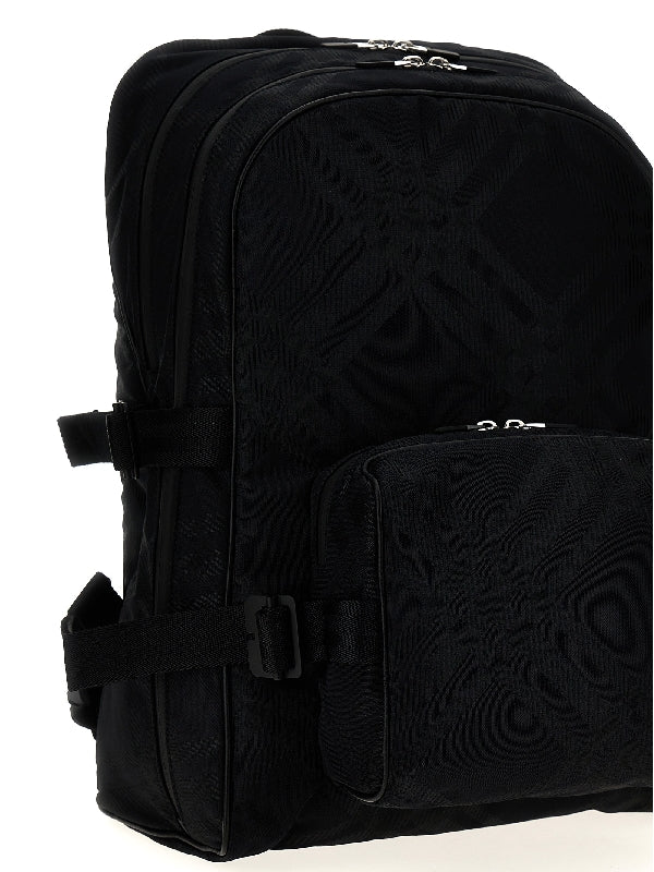 Check Jacquard
  Nylon Backpack