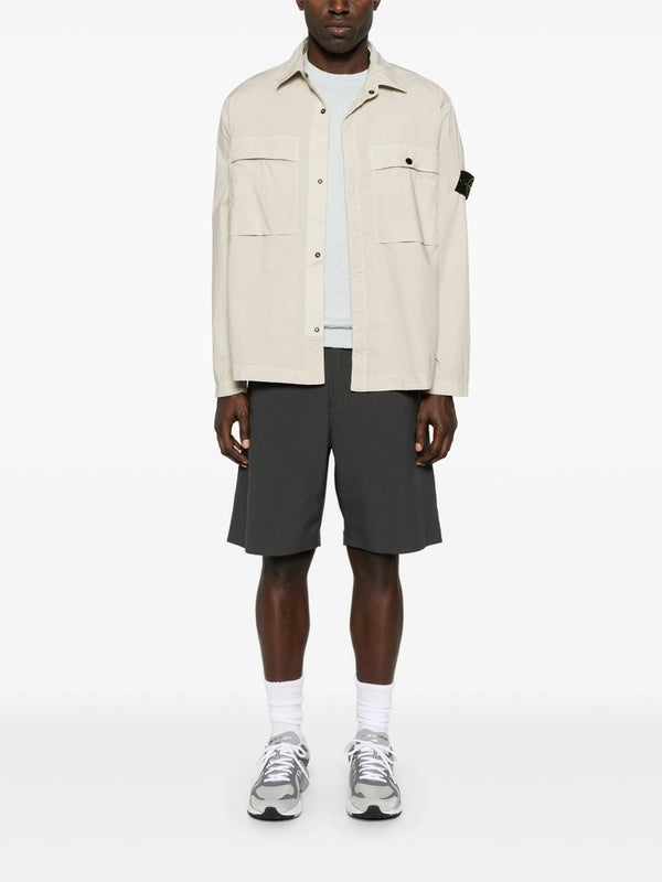 Wappen Patch Double Pocket Overshirt
  Jacket