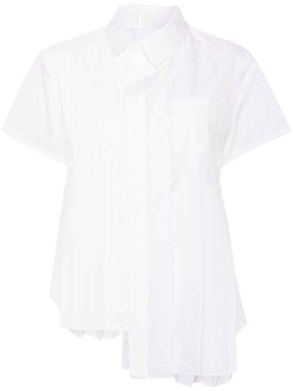 Pleated Cotton Shirt