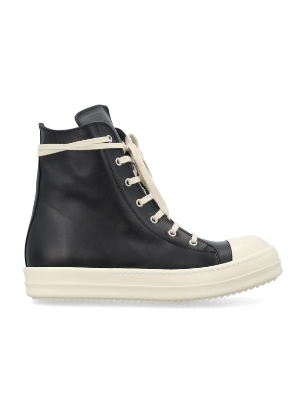 Leather High-top Sneakers