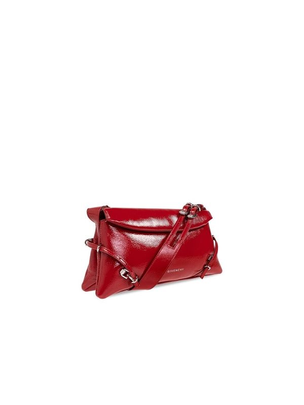 Voyou Logo Leather Small Shoulder Bag