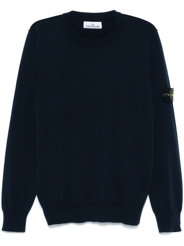 Wappen Patch Crew Neck Cotton Knit