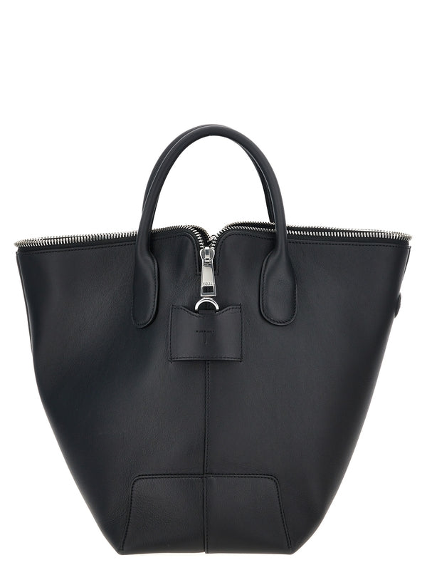 TOD'S - Di Logo
  Leather Medium Tote Bag - Jente