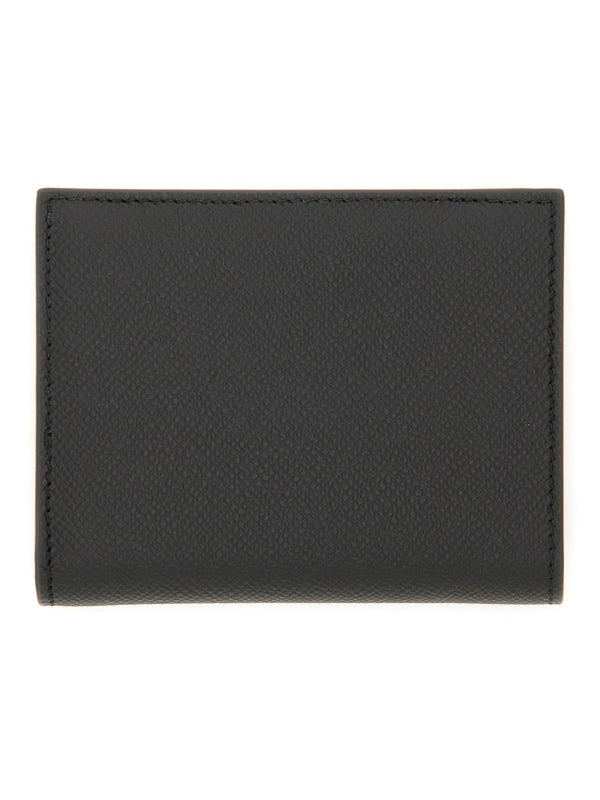 Double Gancini Leather Wallet