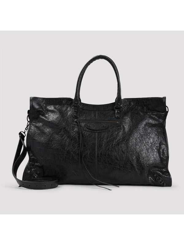 Le City Leather Large Boston Bag