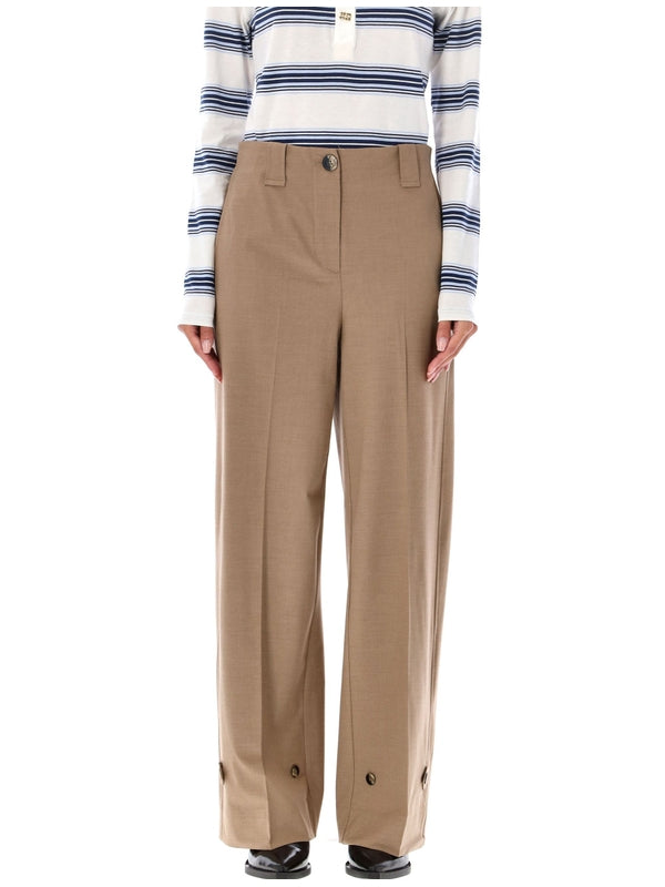 GANNI - Button Detail Pants - Jente