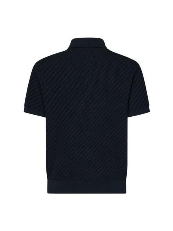 Jacquard Pattern Cotton Silk
  Polo Shirt