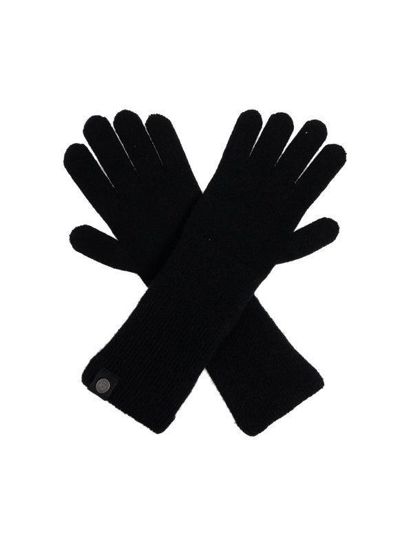 Logo Patch Cashmere Gloves