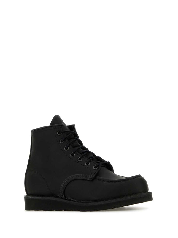 Red Wing Black Lace-Up Boots