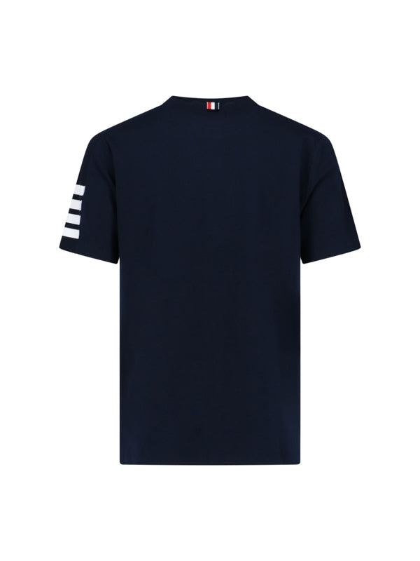 4-Bar Cotton Short-Sleeve T-Shirt