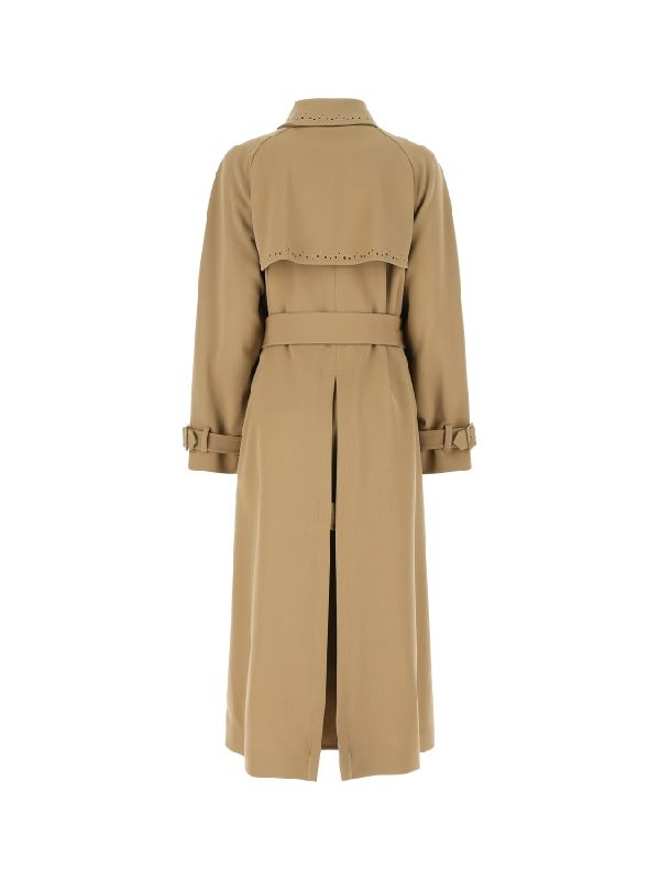 Beige Cavalli Wool Trench Coat