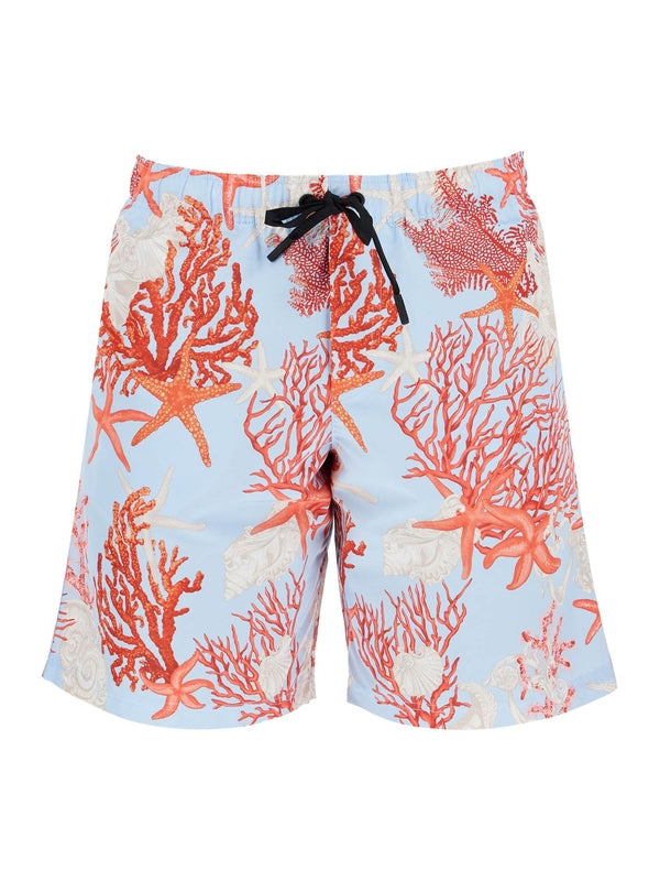 VERSACE - Barroco Sea Drawstring Shorts - Jente