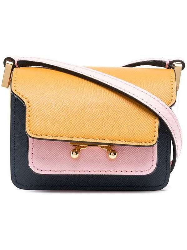 Colorblock Trunk Bag Mini