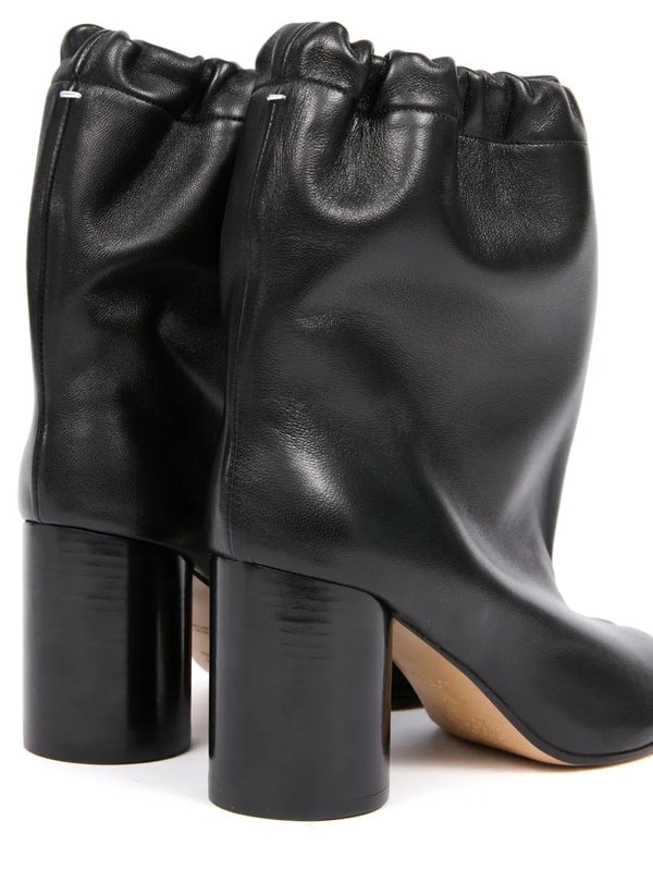 Maison Margiela Tabi Drawstring Black Ankle Boots