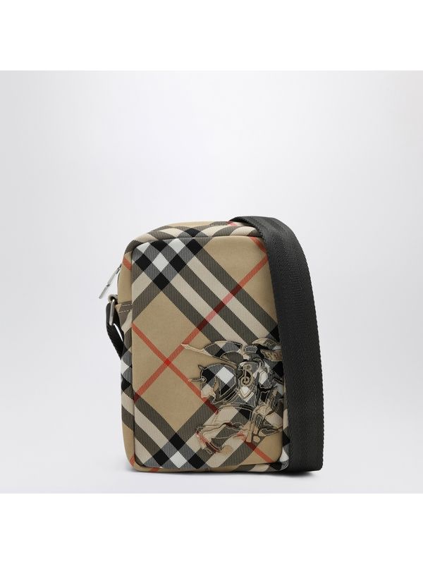 Ekd Logo Check Pattern Crossbody Bag