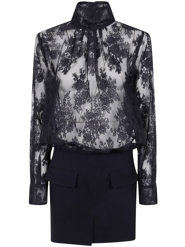 Semi-Couture Navy Mini Dress